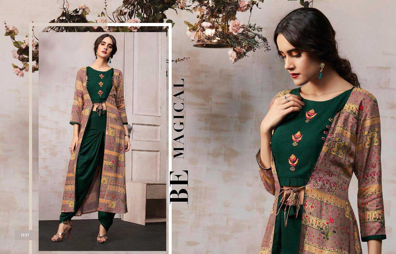 Kajaree Anokhi Designer Exclusive Long Kurti With Shrug Kajaree Anokhi Designer Exclusive Long Kurti With Shrug